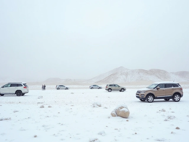 Neve no Deserto de Al-Nafud: Um Marco Inédito em Meio ao Clima Extremo da Arábia Saudita